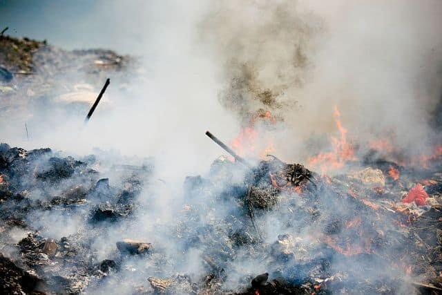 Air Pollution from burning waste